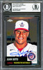 Juan Soto Autographed 2022 Topps Chrome Platinum Card #300 New York Yankees Beckett BAS #16704897