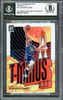 Stephen Curry Autographed 2021-22 Donruss Optic T-Minus Card #12 Golden State Warriors Beckett BAS #16714157