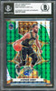 Stephen Curry Autographed 2021-22 Panini Mosaic Green Prizm Card #284 Golden State Warriors Beckett BAS #16714225