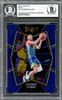 Stephen Curry Autographed 2021-22 Select Blue Card #121 Golden State Warriors Beckett BAS #16708025