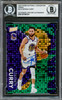 Stephen Curry Autographed 2023 Panini National Silver Pack Green Card #33 Golden State Warriors #5/5 Beckett BAS #16708181