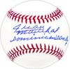 Juan Marichal Autographed Official MLB Baseball San Francisco Giants "Dominican Dandy" Beckett BAS Witness Stock #227980