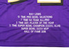 Baltimore Ravens Ray Lewis Autographed Purple Football Jersey With Stats JSA Stock #228090