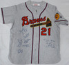 300 Win Club Autographed Jersey With 8 Signatures Including Nolan Ryan, Tom Seaver and Warren Spahn JSA #XX71926