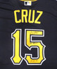 Pittsburgh Pirates Oneil Cruz Autographed Black Nike Jersey Size L "MLB Debut 10-2-21" Beckett BAS QR #BH038513