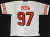 San Francisco 49ers Nick Bosa Autographed White Jersey "2022 DPOY" Beckett BAS QR #W432071