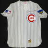 Chicago Cubs Ron Santo Autographed White 1969 Mitchell & Ness Jersey Size L Beckett BAS QR #BL93443
