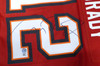 Tampa Bay Buccaneers Tom Brady Autographed Red Nike SB Patch Jersey Beckett BAS QR #AC41040