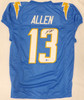 Los Angeles Chargers Keenan Allen Autographed Blue Jersey Beckett BAS QR #W778509