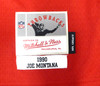 San Francisco 49ers Joe Montana Autographed Red Authentic Mitchell & Ness Jersey Size 44 Fanatics Holo #XP13989729