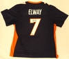 Denver Broncos John Elway Autographed Blue Woman's Mitchell & Ness Jersey Size 44 Beckett BAS QR #W150691