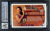 Ray Allen Autographed 1996 Topps Rookie Card #217 Milwaukee Bucks Auto Grade Gem Mint 10 Beckett BAS Stock #228970
