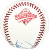 Lance Parrish Autographed Official 1994 World Series Logo Baseball Detroit Tigers "324 HR's" Beckett BAS QR #BM25869
