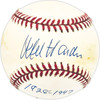 Mel Harder Autographed Official AL Baseball Cleveland Indians "1928-1947" Beckett BAS QR #BM25870