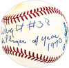 Clyde Wright Autographed Official AL Baseball California Angels "AL Comeback Player of Year 1970" Beckett BAS QR #BM25950