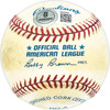 Ray Poole Autographed Official AL Baseball Philadelphia A's Beckett BAS QR #BM25867