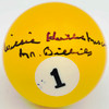 Willie "Hustler" Mosconi Autographed Billiards Pool Ball #1 "Mr. Billiards" JSA #AP63462