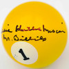 Willie "Hustler" Mosconi Autographed Billiards Pool Ball #1 "Mr. Billiards" JSA #AP63462