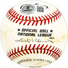 Harry Dunlop Autographed Official NL Baseball Cincinnati Reds, San Diego Padres Beckett BAS QR #BM17855