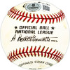 Ed Rakow Autographed Official NL Baseball Los Angeles Dodgers, Detroit Tigers Beckett BAS QR #BM17791