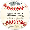 Bob Borkowski Autographed Official NL Baseball Brooklyn Dodgers Beckett BAS QR #BM26019