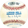 Bobby Avila Autographed Official AL Baseball Cleveland Indians "1954 AL Bat Champ .341" Beckett BAS QR #BM25883