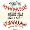 Frank Baumholtz Autographed Official NL Baseball Philadelphia Phillies, Cincinnati Reds Beckett BAS QR #BM25993