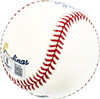 Angel Mangual Autographed Official MLB Baseball Oakland A's "World Champs 1972, 73, 74" Beckett BAS QR #BM17858