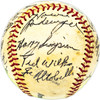1950's Cleveland Indians Greats Autographed Official Wilson Baseball With 23 Signatures Including Rocky Colavito & Sam Jones SKU #229968