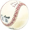 Max West Autographed Official NL Baseball Boston Bees "1940 All Star MVP 3 Run HR off Ruffing" Beckett BAS QR #BM25886