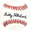 Billy Hitchcock Autographed Official AL Baseball Detroit Tigers Beckett BAS QR #BM17797