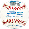 Bert Cueto Autographed Official AL Baseball Twins, Cuba Beckett BAS QR #BM17816