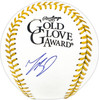 Mookie Betts Autographed Official Gold Glove Logo MLB Baseball Los Angeles Dodgers Beckett BAS QR #BJ56136