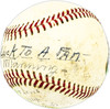 Ernie Ed Manning Autographed Official Giles NL Baseball St. Louis Browns "Best luck to a fan, St. Louis 1914 Browns" Beckett BAS QR #BM17854