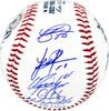 2022 World Series Champion Houston Astros Team Signed Autographed Official 2022 World Series Logo MLB Baseball With 21 Signatures Including Jose Altuve & Yordan Alvarez Beckett BAS Witness #WX88123