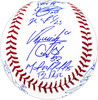 2022 World Series Champion Houston Astros Team Signed Autographed Official 2022 World Series Logo MLB Baseball With 21 Signatures Including Jose Altuve & Yordan Alvarez Beckett BAS Witness #WX88192