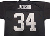 Oakland Raiders Bo Jackson Autographed Black Authentic Mitchell & Ness 1988 Throwback Jersey Size XXL Beckett BAS Witness Stock #230005