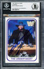 Undertaker Autographed 1991 Merlin WWF German Rookie Card #103 Beckett BAS #14058770