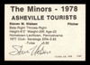 Steve Nielsen Autographed 1978 TCMA Rookie Card #187 Ashville Tourists (Signed Twice) SKU #231755