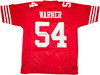 San Francisco 49ers Fred Warner Autographed Red Jersey Beckett BAS Witness Stock #231912