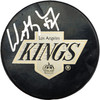 Wayne Gretzky Autographed Los Angeles Kings Logo Hockey Puck UDA Holo #AUB35085