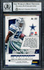 Emmitt Smith Autographed 2014 Panini Prizm Prizms Card #155 Dallas Cowboys Auto Grade Gem Mint 10 Beckett BAS #16898201