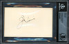 Joe Louis Autographed 3x5 Index Card Auto Grade Mint 9 Beckett BAS #16544832