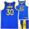 Golden State Warriors Stephen Curry Autographed Blue Nike Swingman Icon Edition Jersey Size 48 JSA Stock #234044