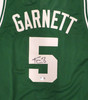 Boston Celtics Kevin Garnett Autographed Green Jersey Beckett BAS QR #BN14293