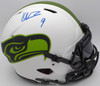 Kenneth Walker Autographed White Lunar Authentic Full Size Helmet Seattle Seahawks With Visor Beckett BAS QR #R53055