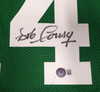 Boston Celtics Bob Cousy Autographed Green Jersey Beckett BAS QR #1W055099