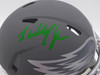 Randall Cunningham Autographed Philadelphia Eagles Slate Gray Mini Helmet Beckett BAS QR #BN00146