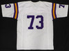 Minnesota Vikings Ron Yary Autographed White Jersey "HOF 01" JSA #WP429590