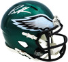 Brandon Graham Autographed Philadelphia Eagles Green Speed Mini Helmet Beckett BAS Witness Stock #238570 Brandon Graham Autographed Philadelphia Eagles Green Speed Mini Helmet Beckett BAS Witness Stock #238570